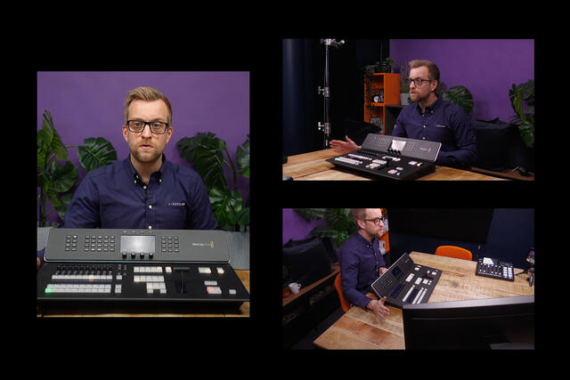 Profesjonell videomikser for liveproduksjon